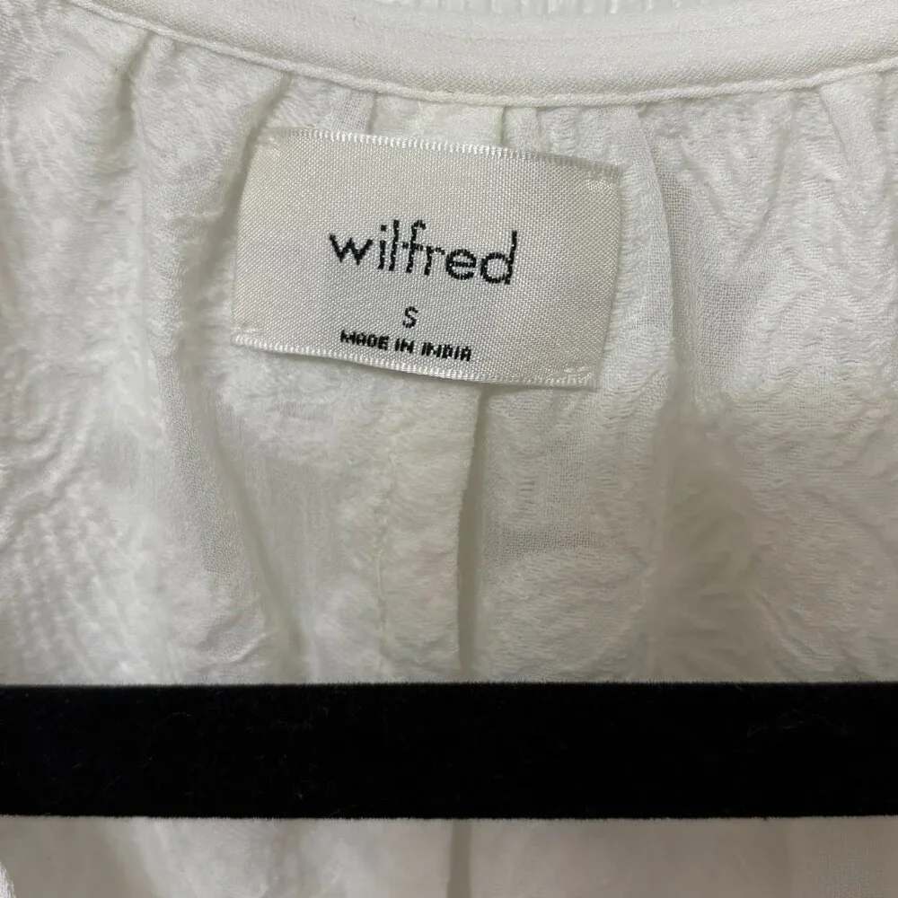 Aritzia Wilfred Floral Cropped Blouse - Picture 3 of 3